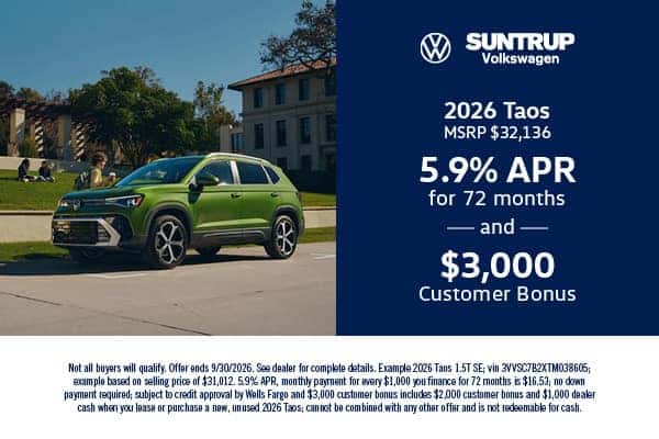 2026 Taos September offer
