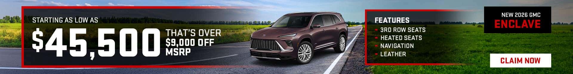 New 2026 Buick Enclave Promo