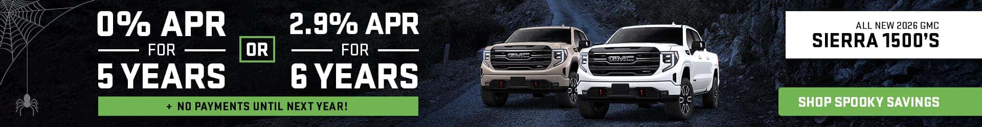 New Sierra 1500 APR Promo