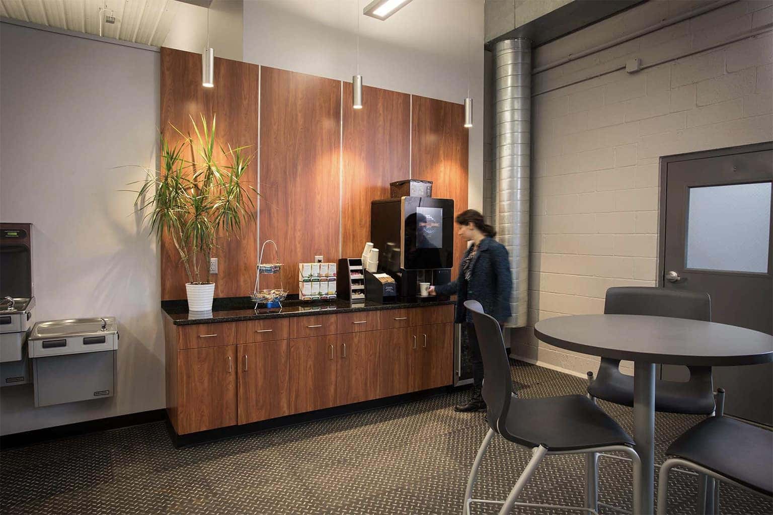 Customer lounge and coffee bar at Susquehanna Chrysler Dodge Jeep Ram