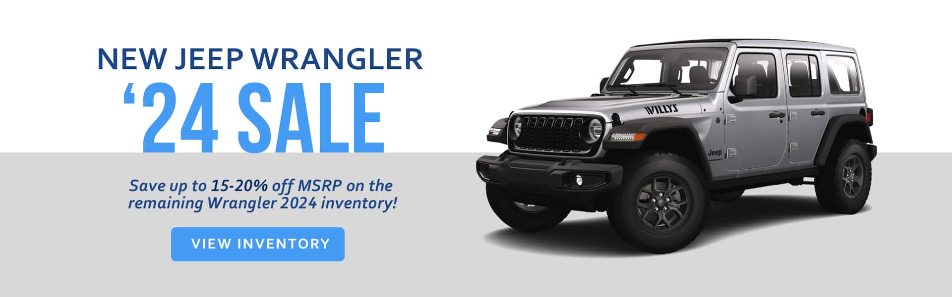 Blowout sale on new 2024 Wranglers in stock!