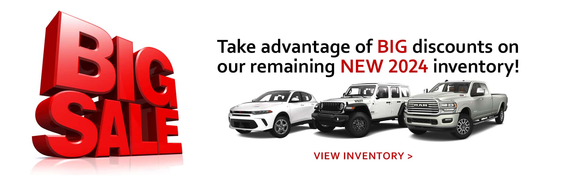 Big Sale on remaining 2024 New Inventory!