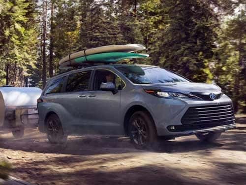 2024 Toyota Sienna towing a camper