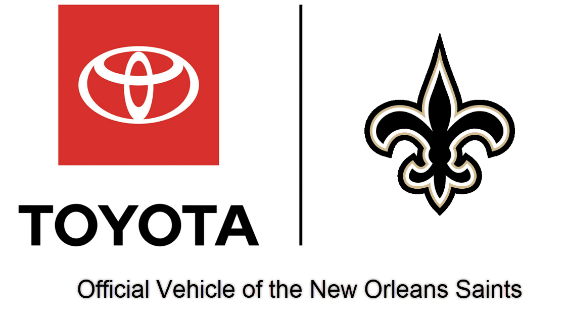 Toyota and New Orleans Saints Partnership logo