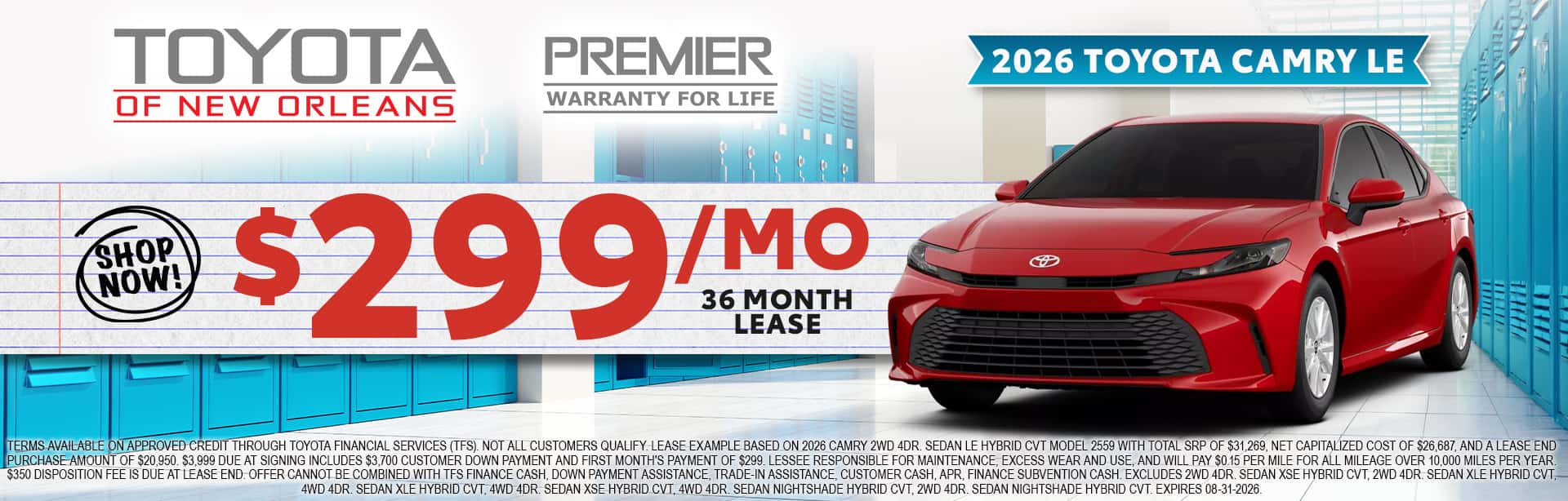 2026 Camry lease offer