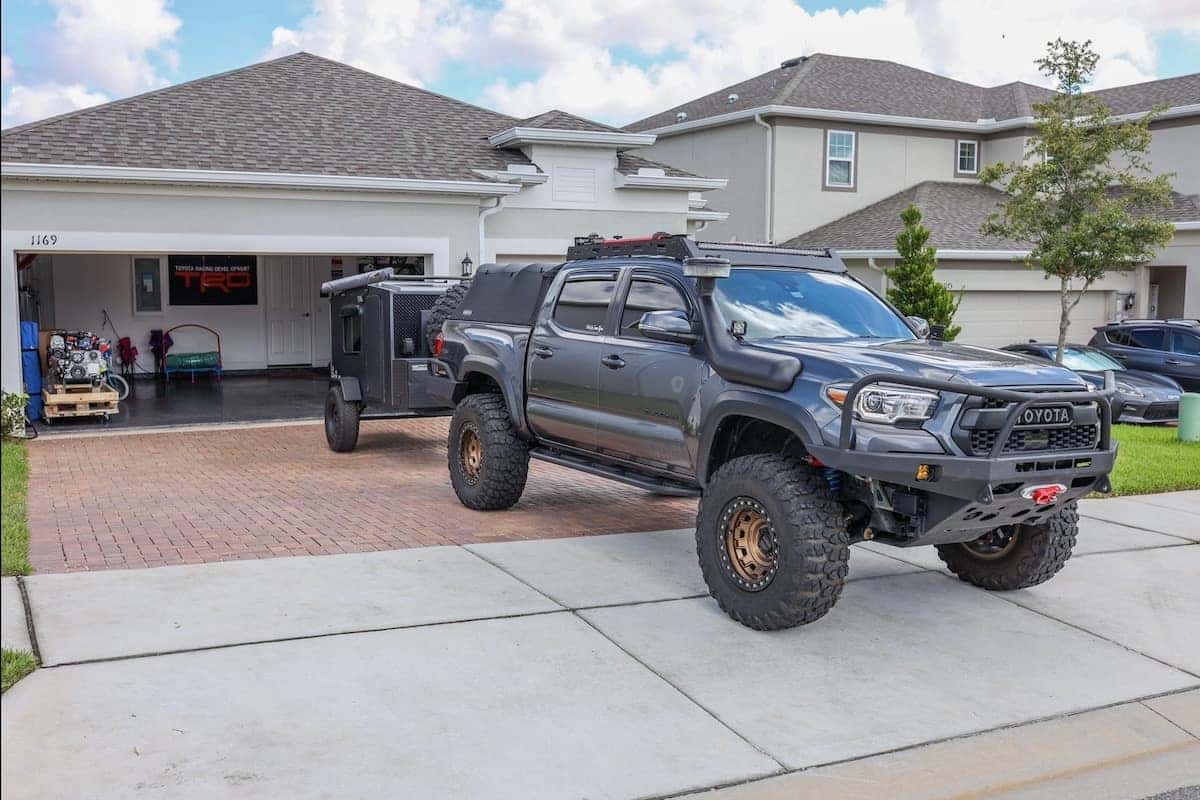 Toyota Tacoma camping