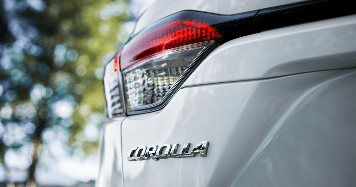 Toyota Corolla name badge