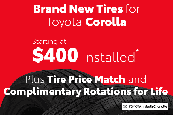 Brand New Tires for Toyota Corolla