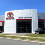 The Toyota of North Charlotte dealership in NC storefront