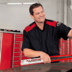 Toyota technician installing wipers