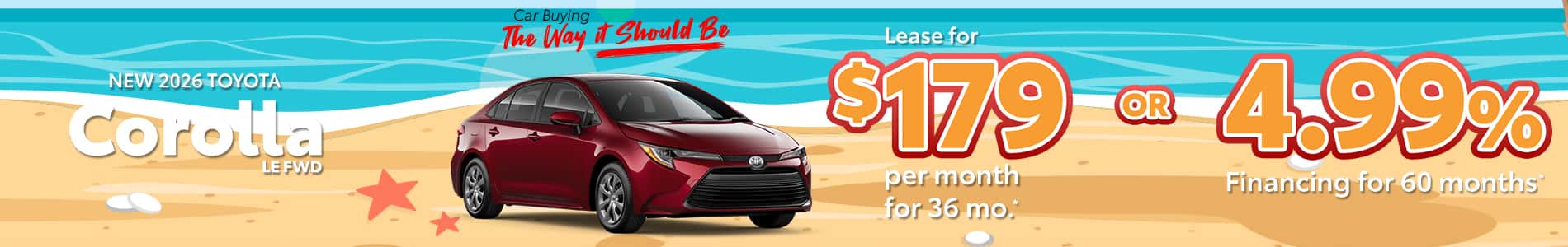 New 2026 Corolla LE FWD
