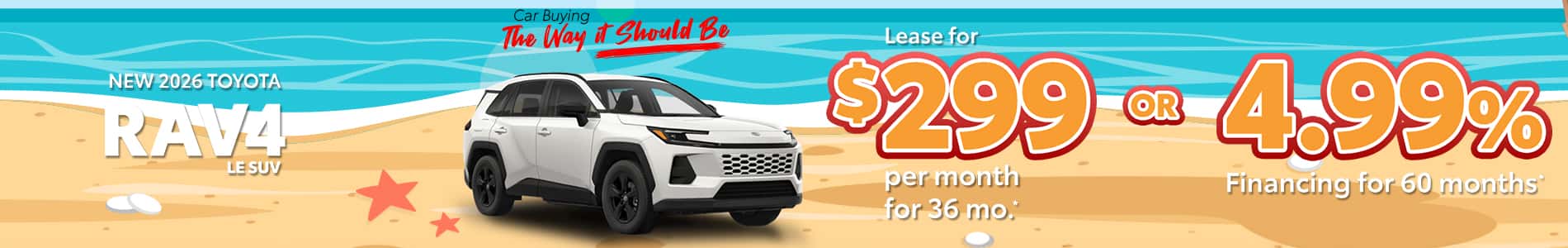 New 2026 RAV4 LE SUV