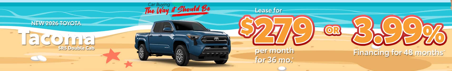 New 2026 Tacoma SR5 Double Cab