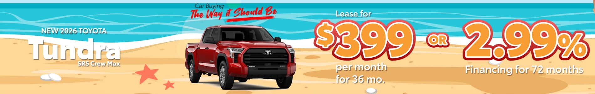 New 2026 Tundra SR5 Crew Max