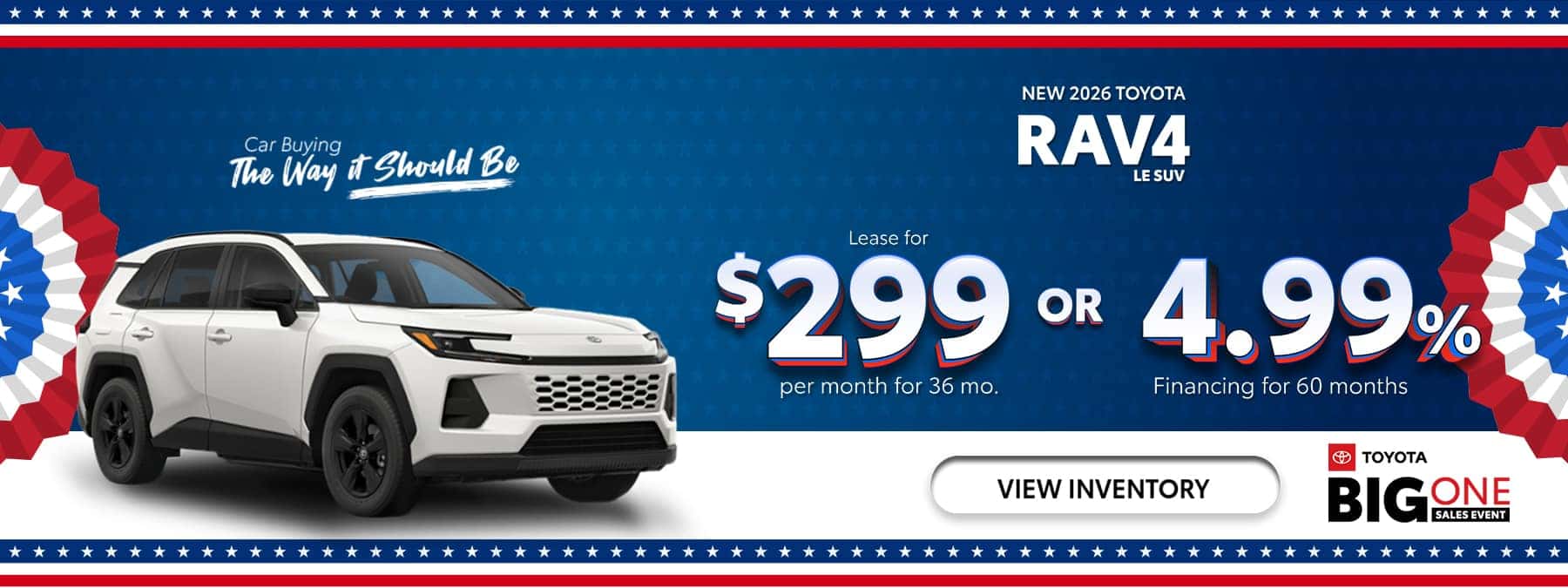 New 2026 RAV4 LE SUV