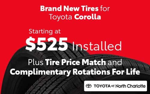 Brand New Tires for Toyota Corolla