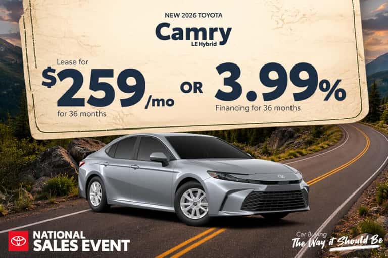New 2026 Camry LE Hybrid