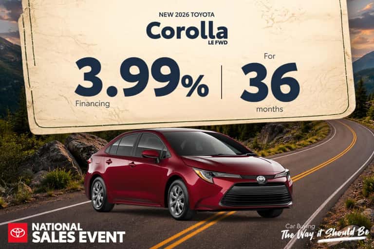 New 2026 Corolla LE FWD