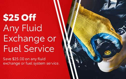 $25 Off Any Fluid Exchange or Fuel Service