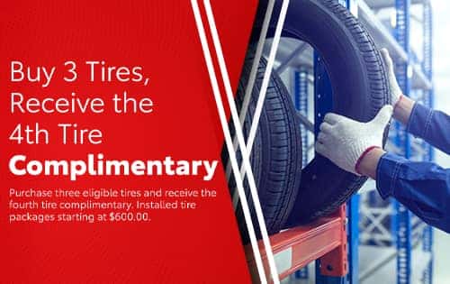 Buy 3 Tires, Receive 1 Complimentary Tire