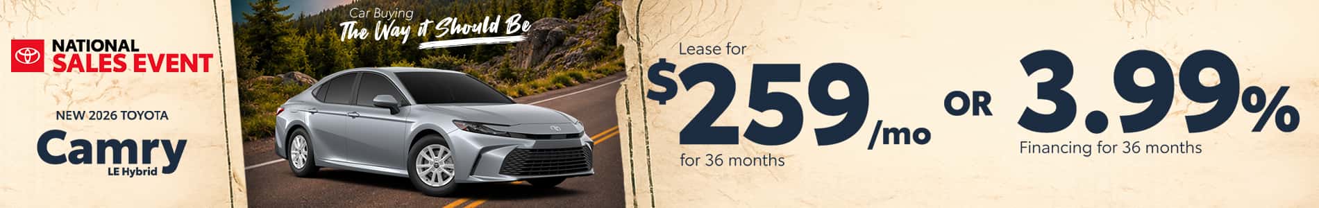 New 2026 Camry LE Hybrid