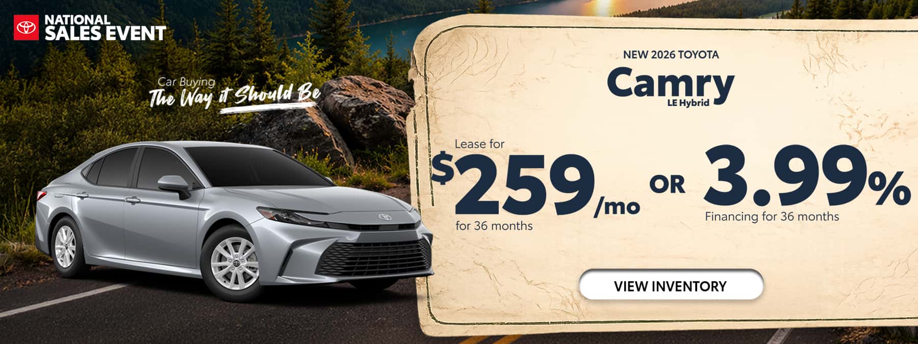 New 2026 Camry LE Hybrid