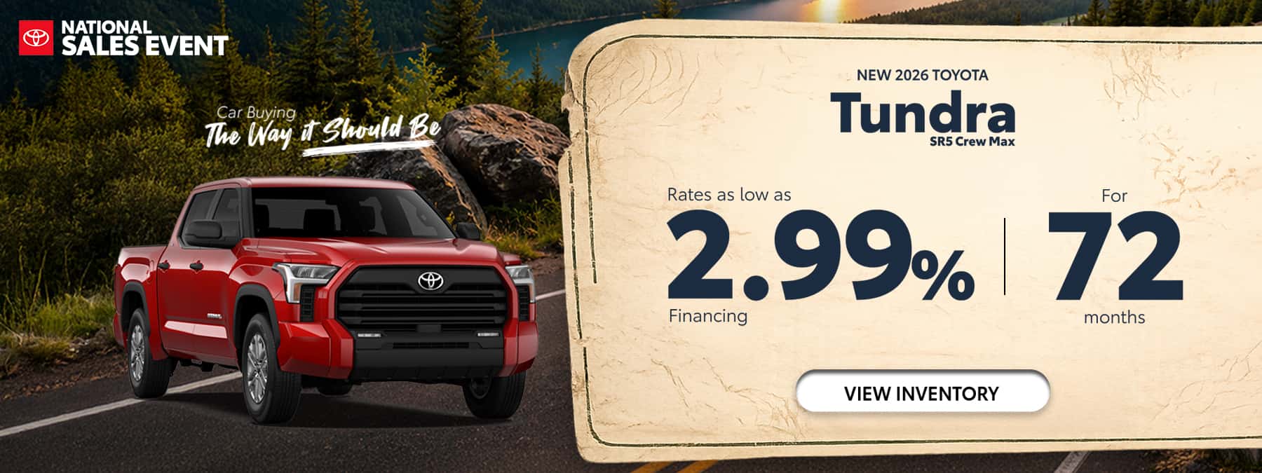 New 2026 Toyota Tundra SR5 Crew Max