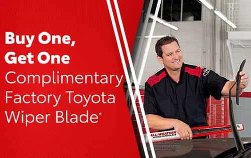 Buy One, Get One Complimentary Factory Toyota Wiper Blade*