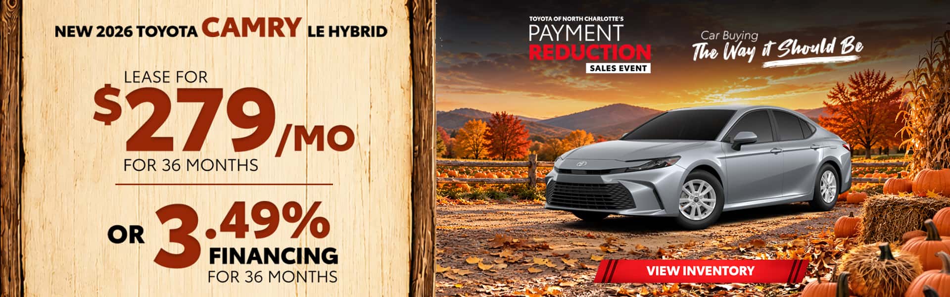 New 2026 Toyota Camry LE Hybrid
