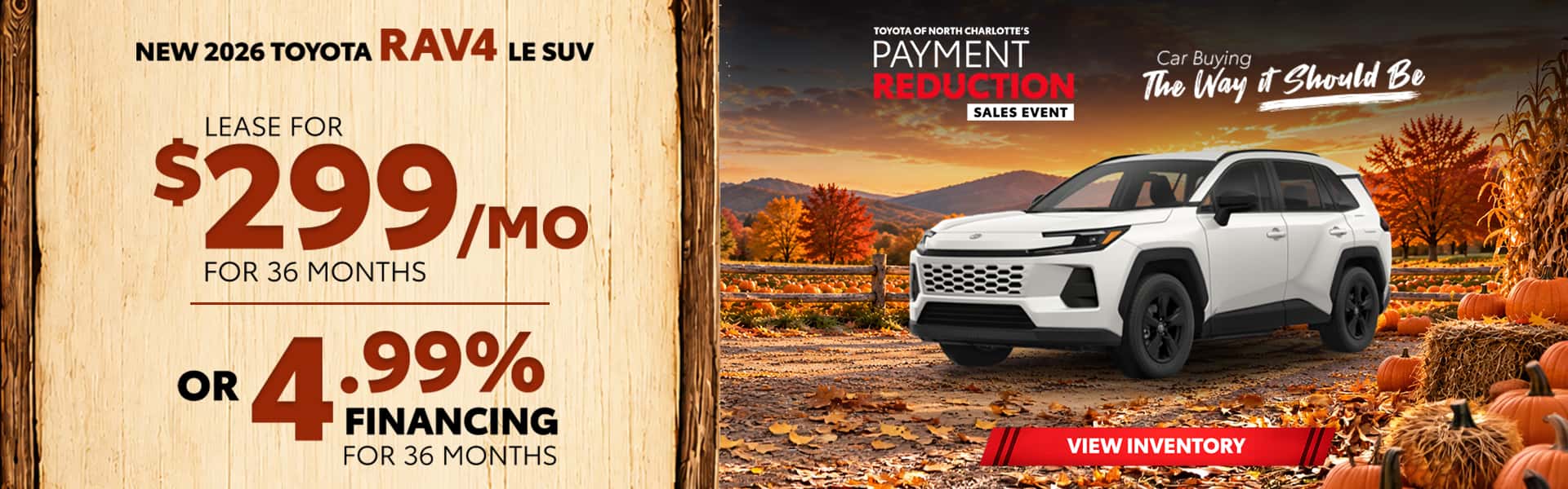 New 2026 Toyota RAV4 LE SUV