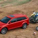 2019 Dodge Journey pulling motorcycles