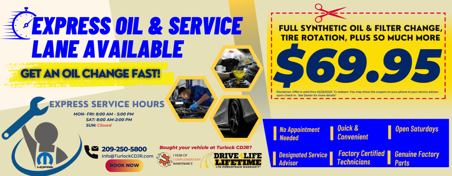 Service Coupons in Turlock Turlock Chrysler Jeep Dodge Ram