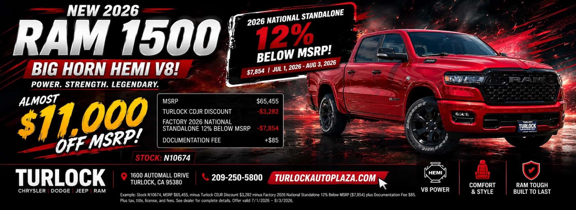 red ram hemi banner