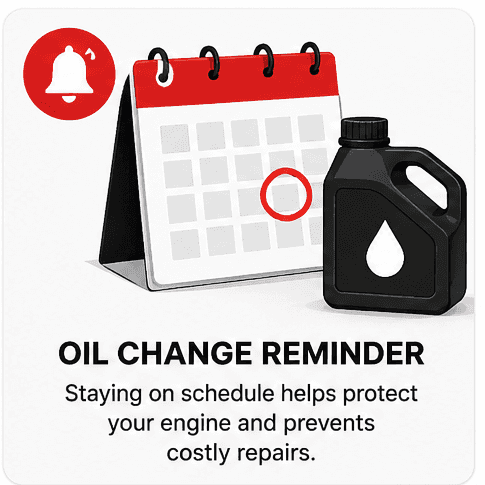 Vehicle oil change reminder