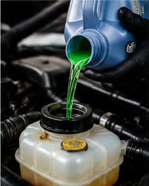 Vehicle coolant service