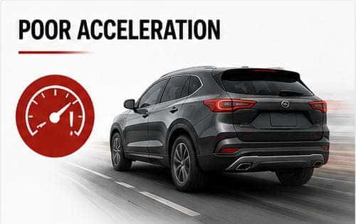 Poor acceleration warning