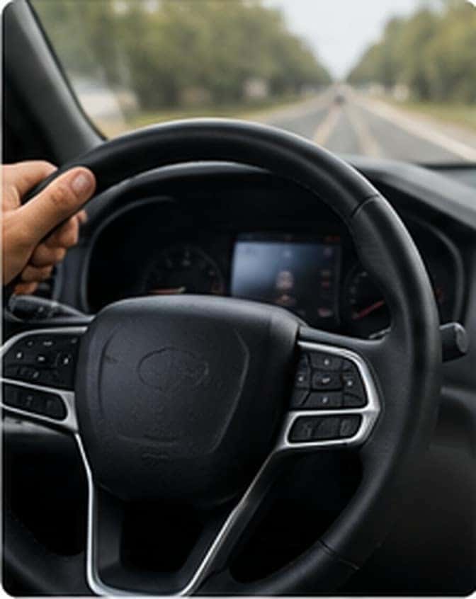 Steering wheel vibration while driving