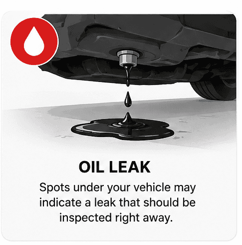 Engine oil leak