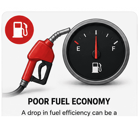 Poor fuel economy warning