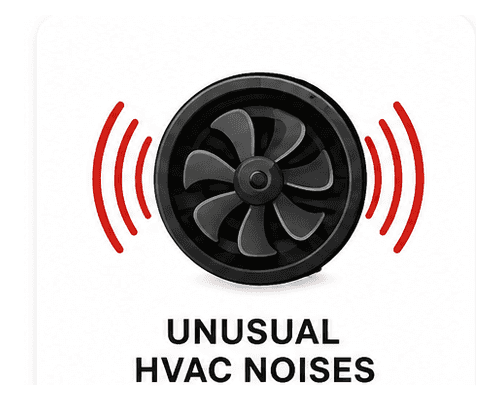 Unusual noise from vehicle HVAC system