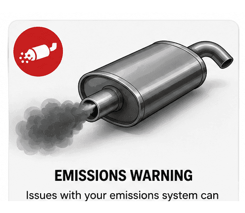 Emissions system warning