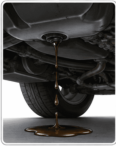 Automotive fluid leak beneath a vehicle
