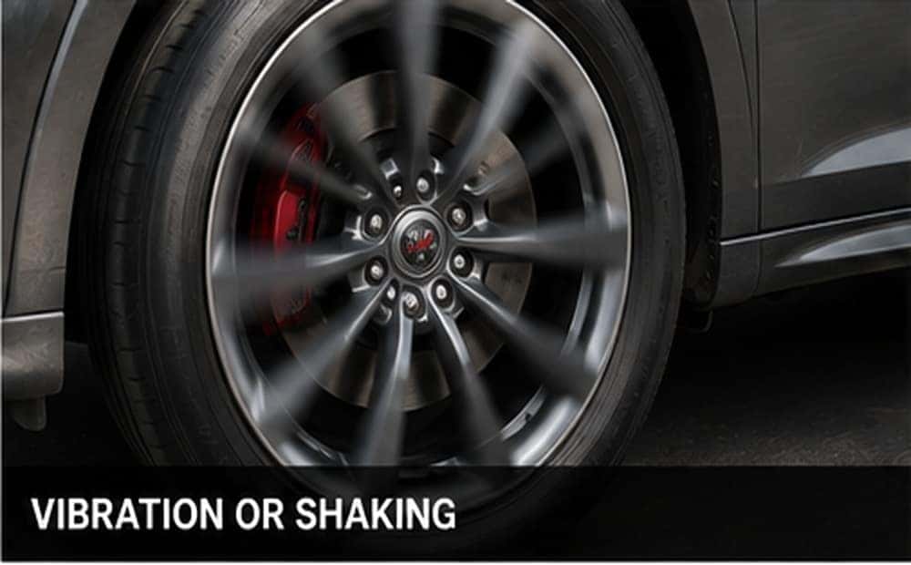 Wheel and tire vibration while driving
