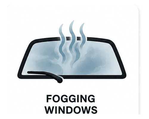 Vehicle windows fogging from climate control problem