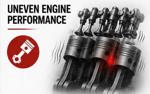 Uneven engine performance