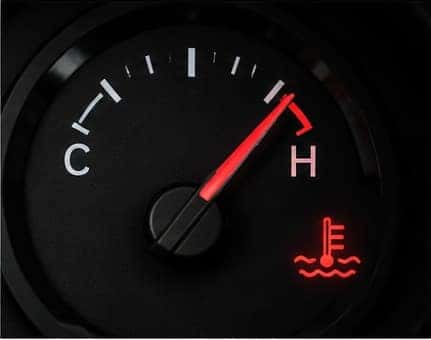 Engine overheating warning