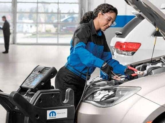 Car battery service at Turlock Chrysler Dodge Jeep Ram