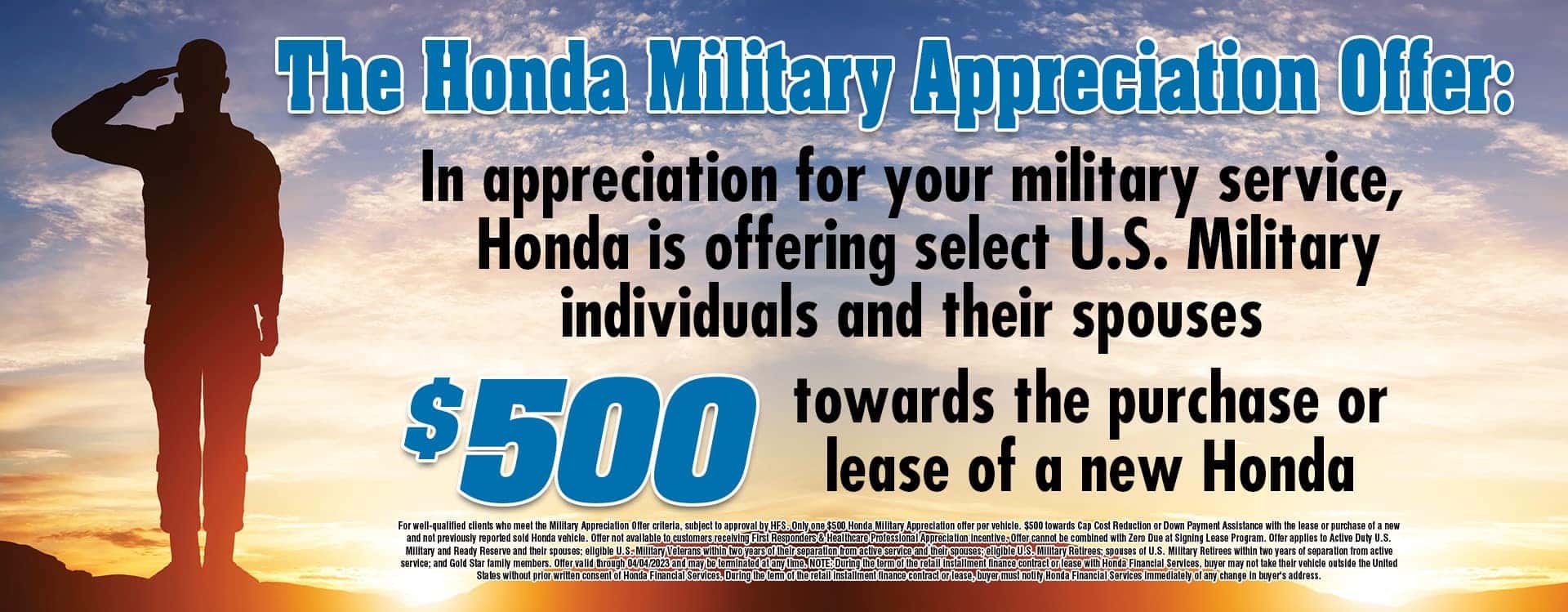Honda Military Home Apr 22