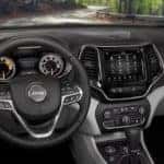2019 Jeep Cherokee dash and touchscreen view